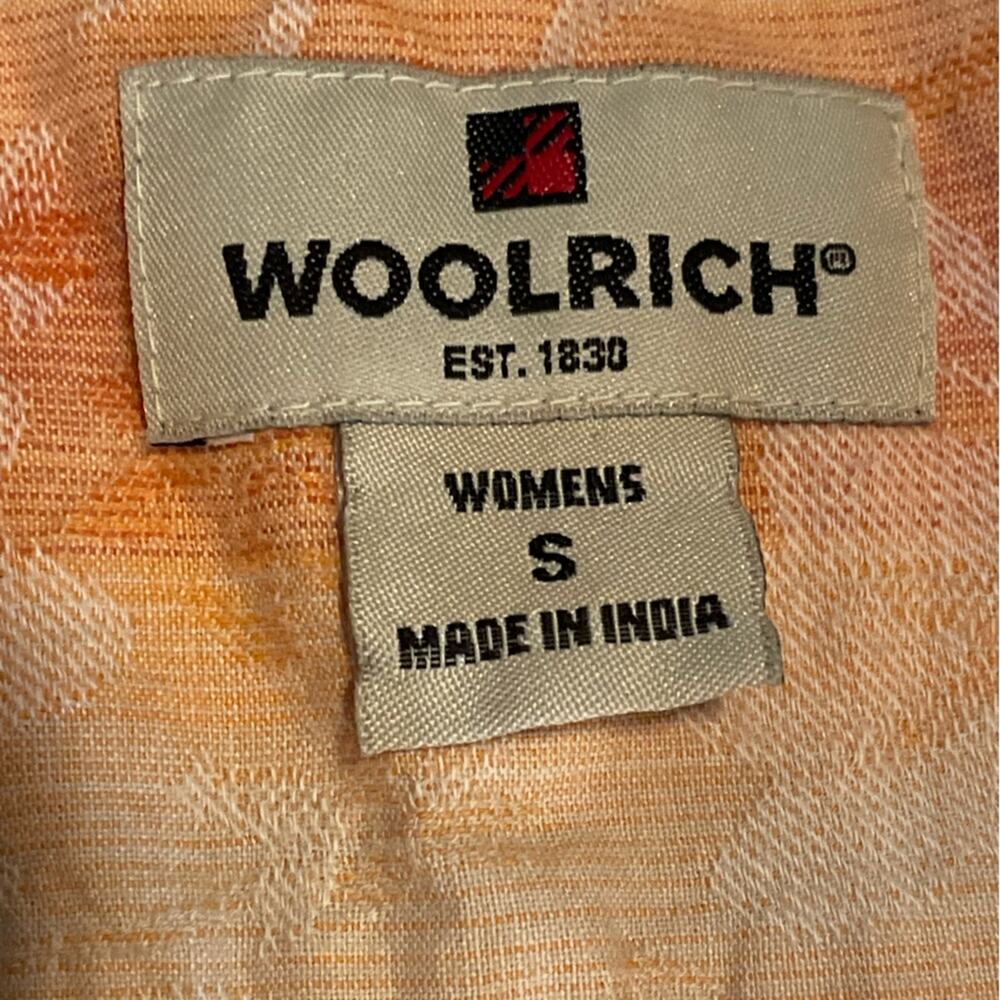 Woolrich Peach Fuzz Woven Textured Button Front S… - image 4